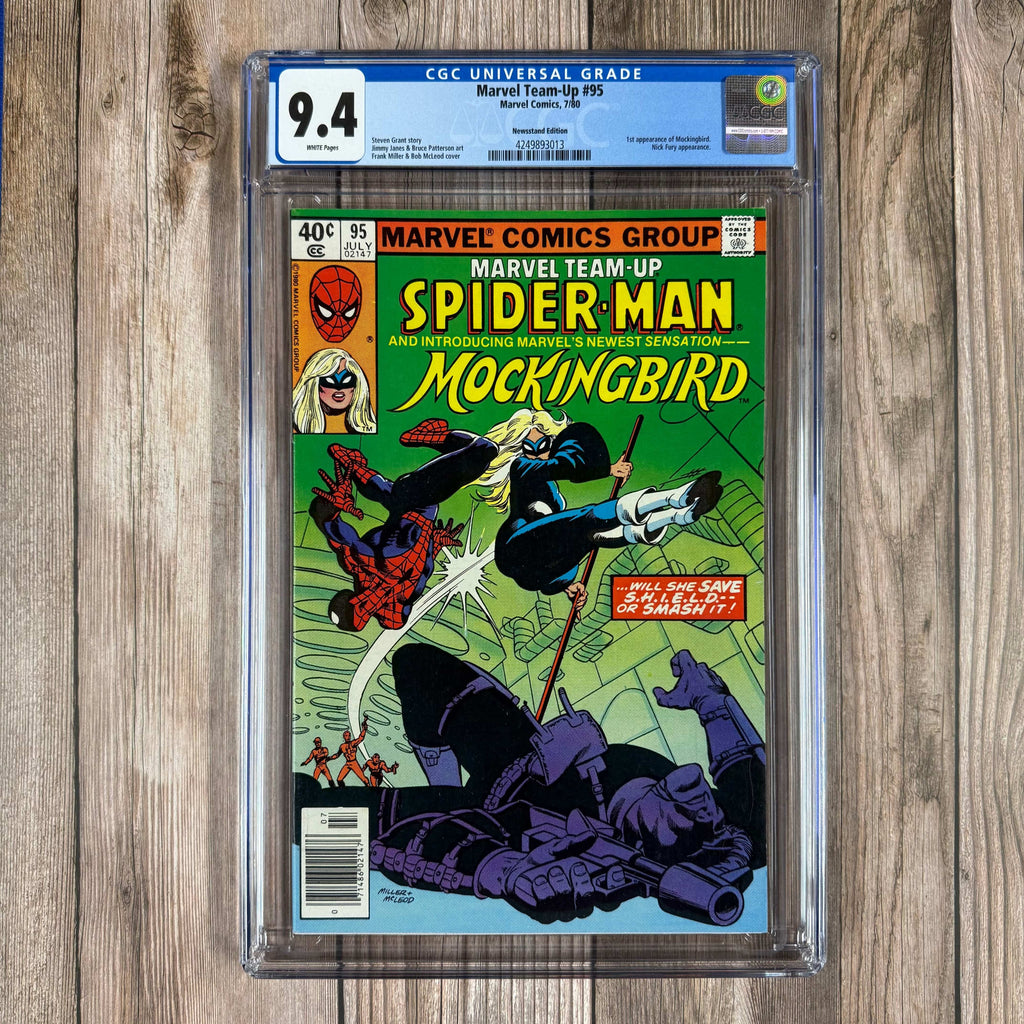 Bry's Comics *B0X2 Marvel Team-Up #95 CGC 9.4 WP 1st appearance of Bobbi Morse as Mockingbird, NEWSSTAND EDITION