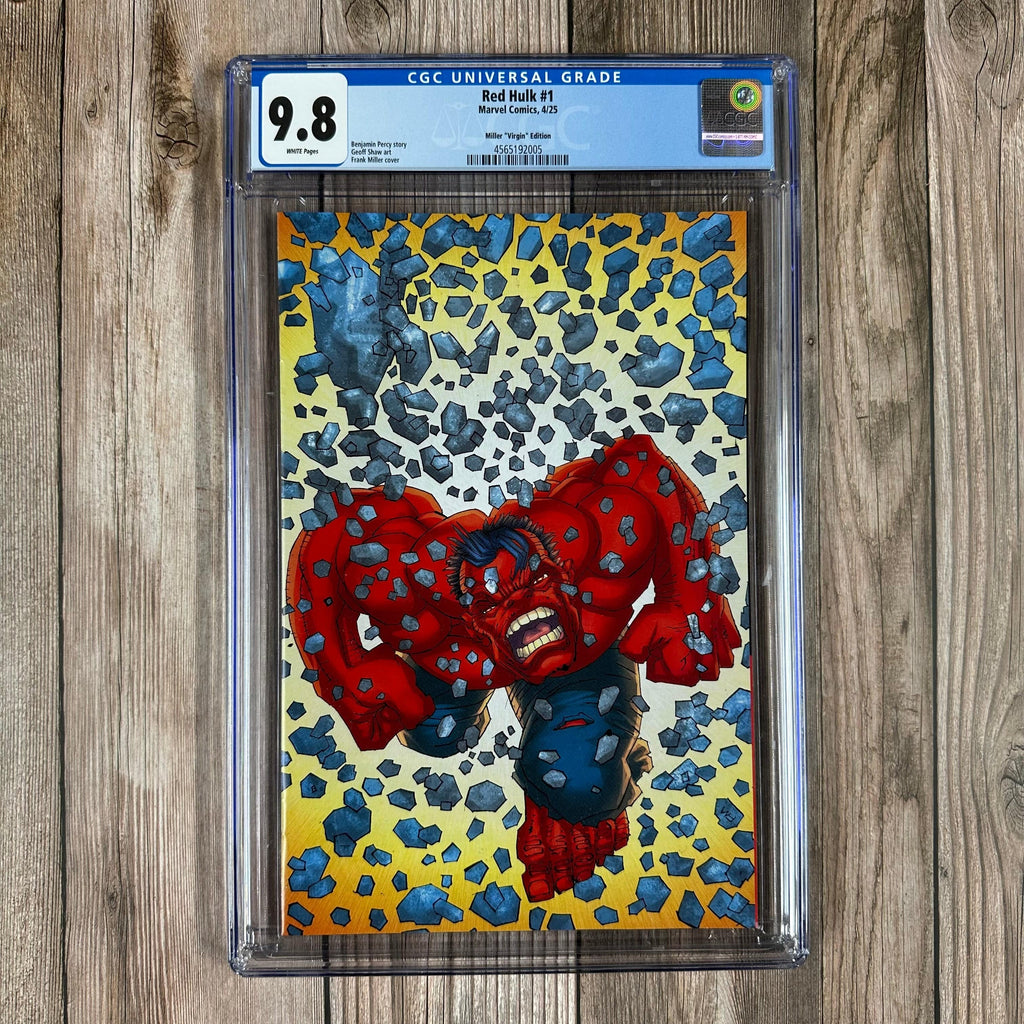 Bry's Comics *B0X2 Red Hulk #1 CGC 9.8 WP 1:100 Virgin Variant cover by Frank Miller