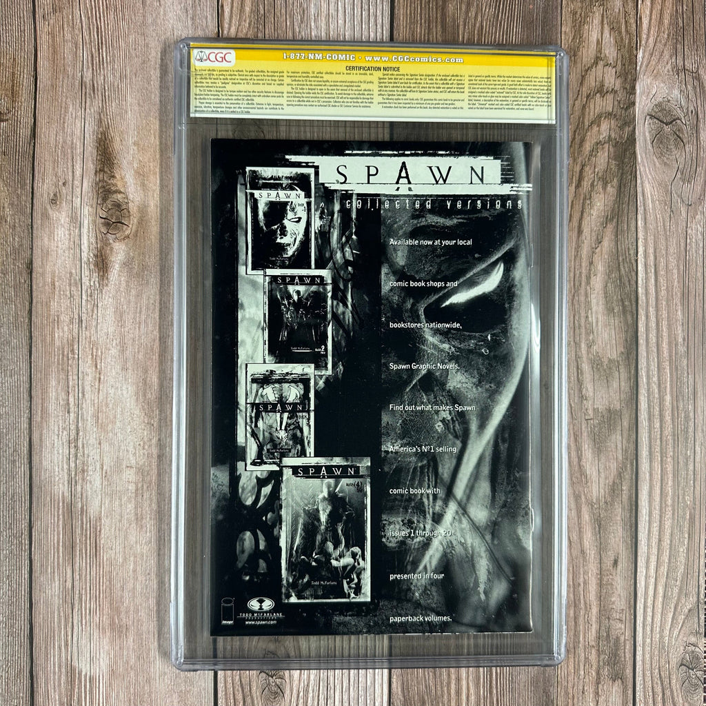 Bry's Comics *B0X2 Spawn #1 CGC 9.6 WP SS Signed by Todd McFarlane 1:50 Black & White Edition Reprint of Spawn #1 (cert:7019)