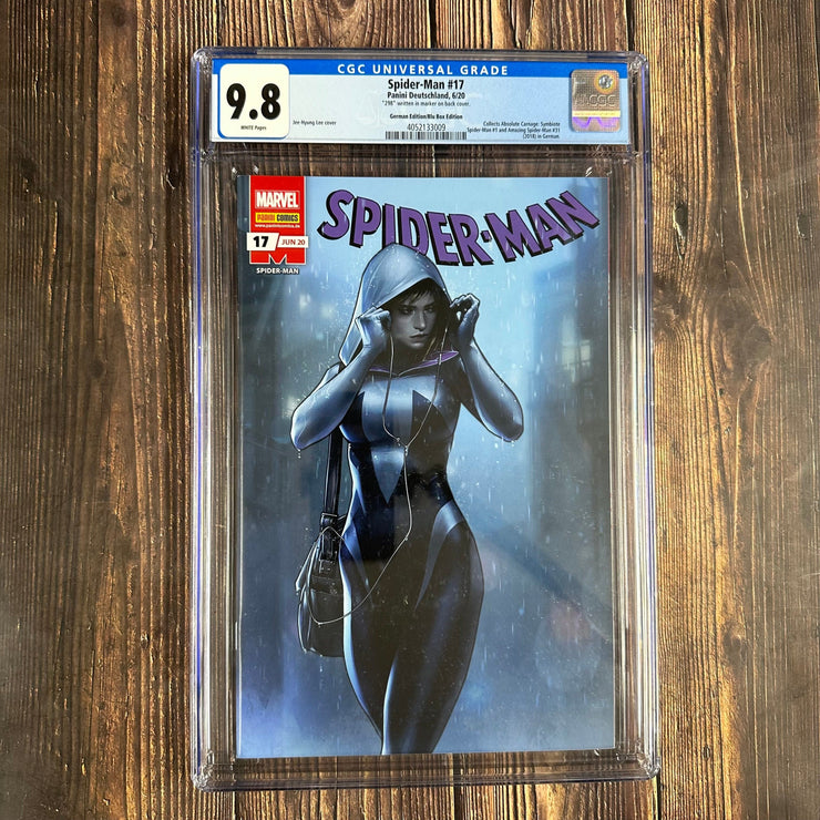 Bry's Comics *B0X2 Spider-Man #17 CGC 9.8 WP German Edition/Blu Box Edition, AWESOME Cover Art by Jee-Hyung Lee