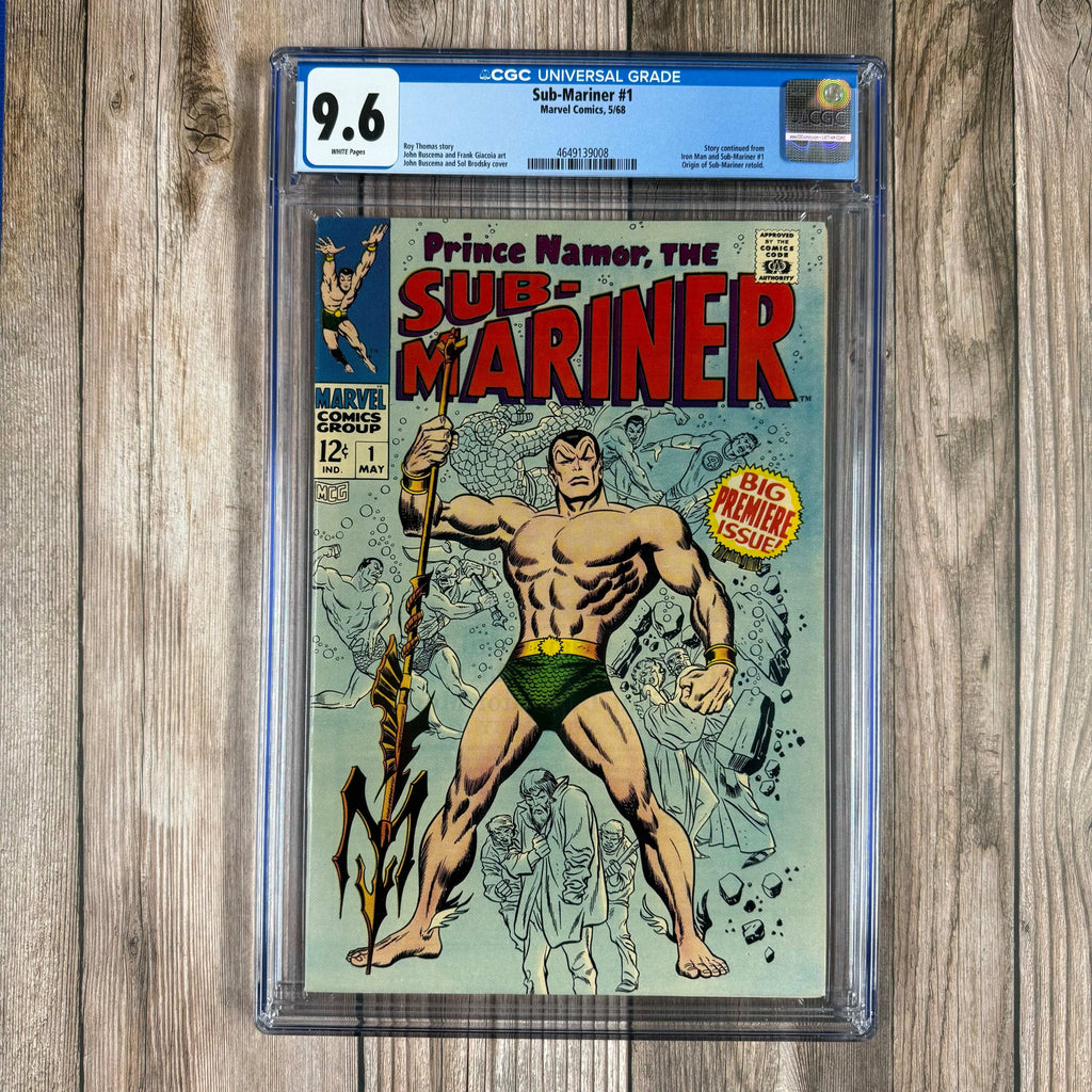 Bry's Comics *B0X2 Sub-Mariner #1 CGC 9.6 WP 1st Namor solo series in the Silver Age, origin of Namor