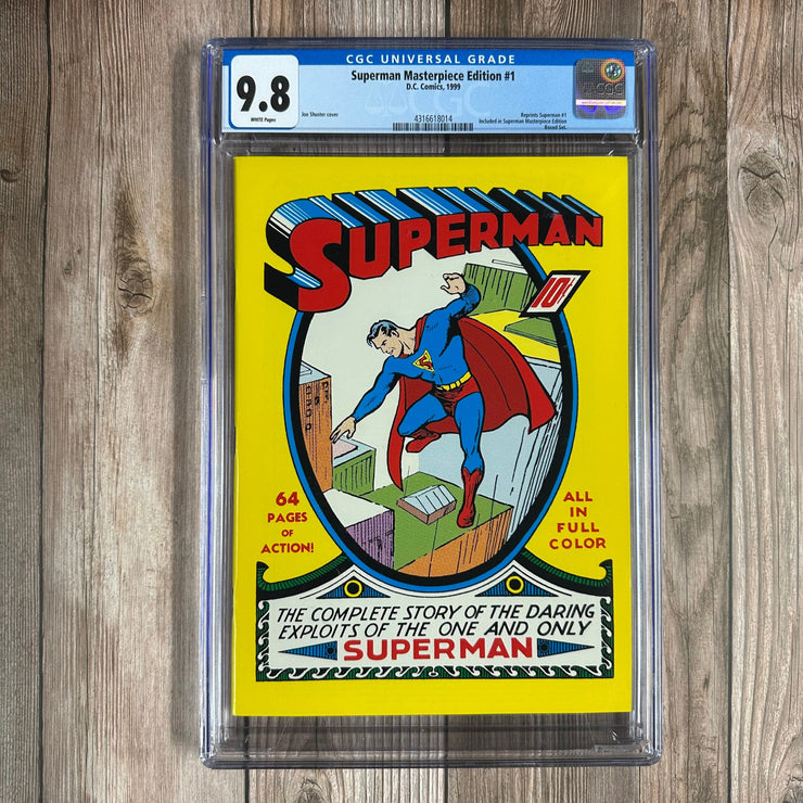 Bry's Comics * B0X2 Superman Masterpiece Edition #1 CGC 9.8 WP 1999 reprint from Masterpiece Edition Boxed Set