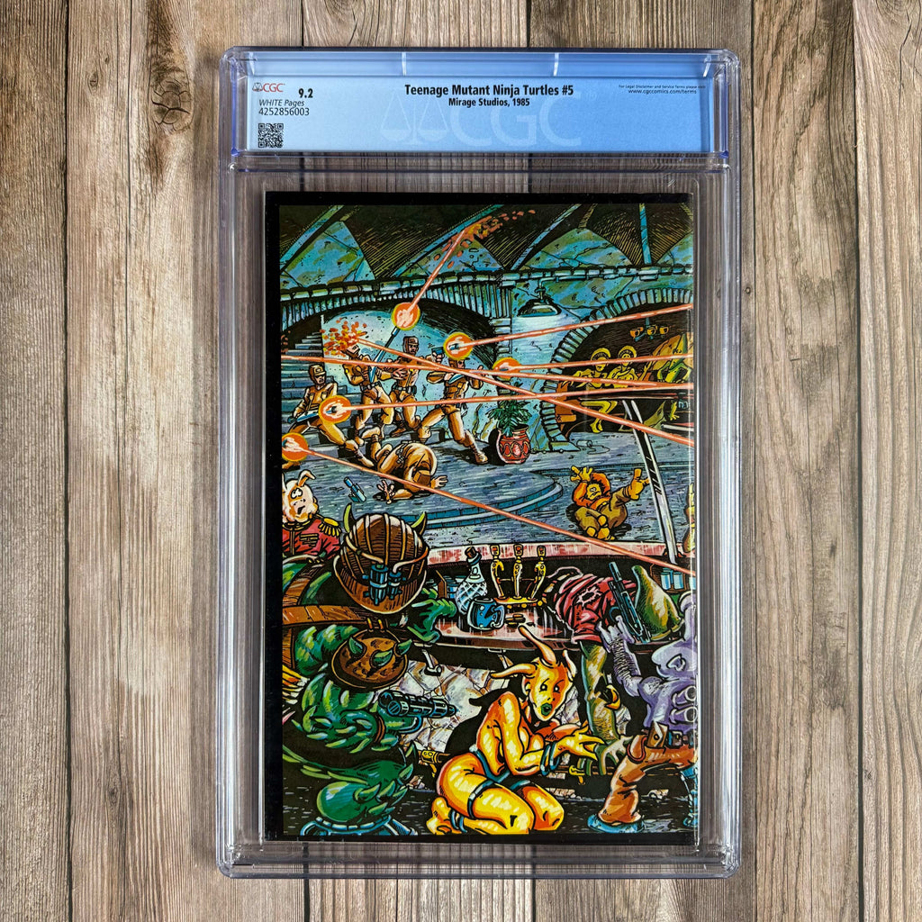 Bry's Comics *B0X2 Teenage Mutant Ninja Turtles #5 CGC 9.2 WP Early issue of the first TMNT series, wraparound cover, LOW PRINT *
