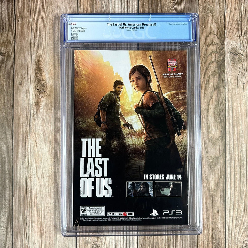 Bry's Comics * B0X2 The Last of Us: American Dreams #1 CGC 9.6 WP Second printing, red title text instead of white