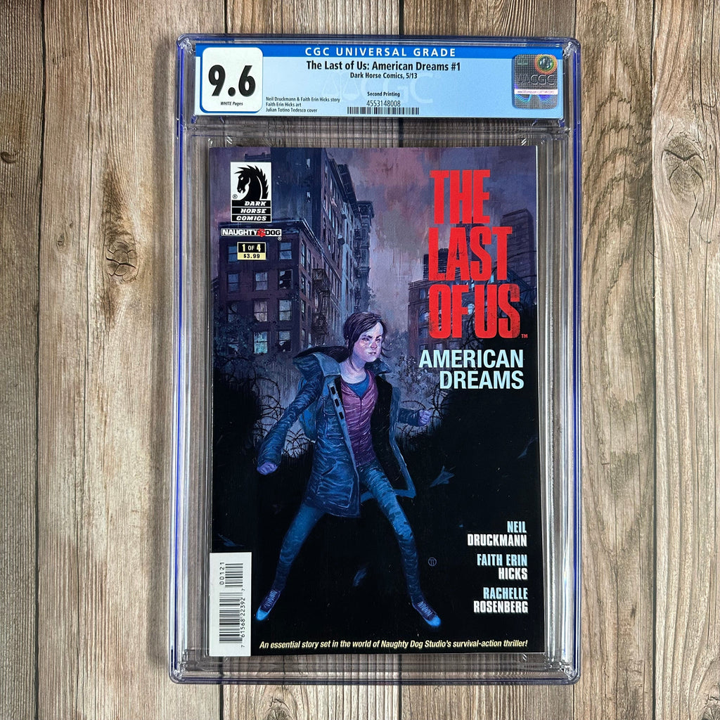 Bry's Comics * B0X2 The Last of Us: American Dreams #1 CGC 9.6 WP Second printing, red title text instead of white