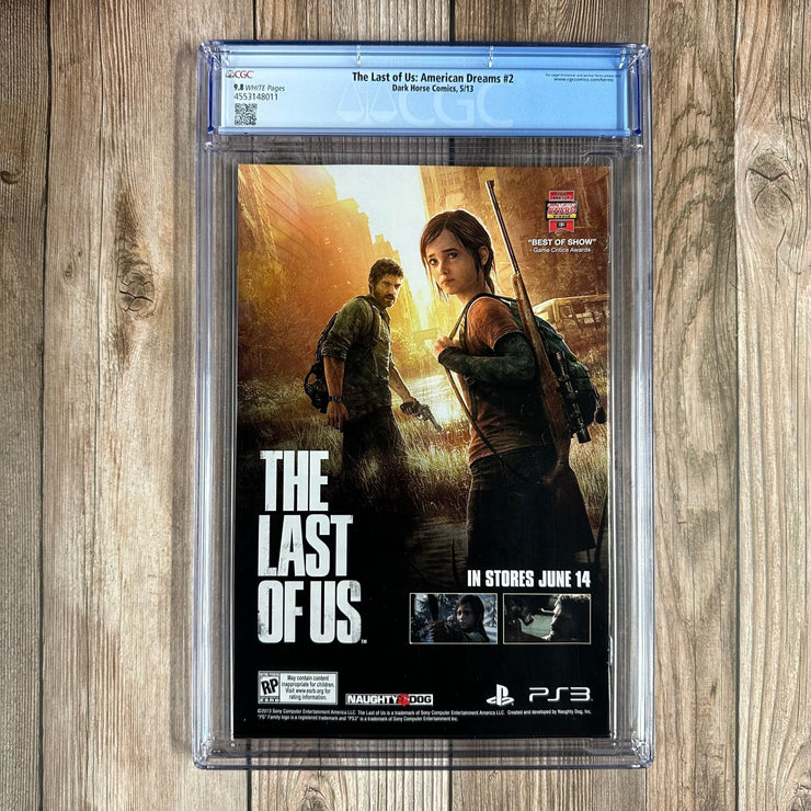 Bry's Comics * B0X2 The Last of Us: American Dreams #2 CGC 9.8 WP Video game adaptation LOW PRINT RUN