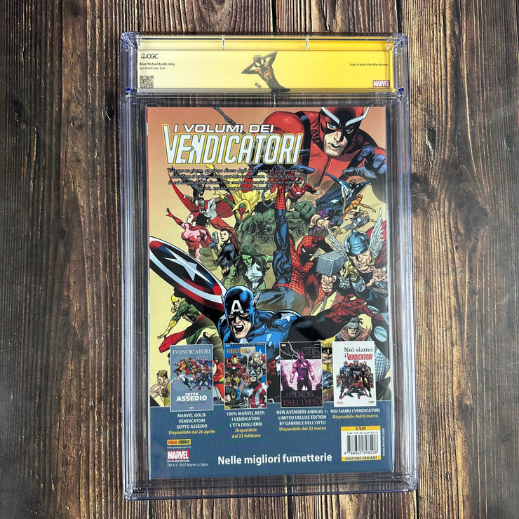 Bry's Comics *B0X2 Ultimate Spider-Man #1 CGC 9.8 WP Custom Label, SS Signed and Sketch by  ITALIAN EDITION Sara Pichelli, Variant Edition art by Sara Pichelli Origin of Spider-Man Miles Morales