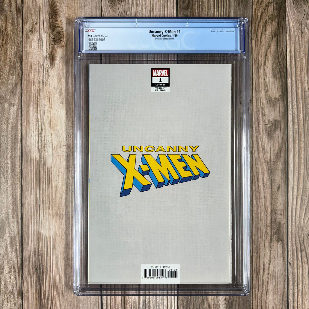 Bry's Comics *B0X2 Uncanny X-Men #1 CGC 9.8 WP 1:1000 'Hidden Gem' Virgin Sketch Variant Cover by Joe Quesada Premiere of fifth Uncanny X-Men series