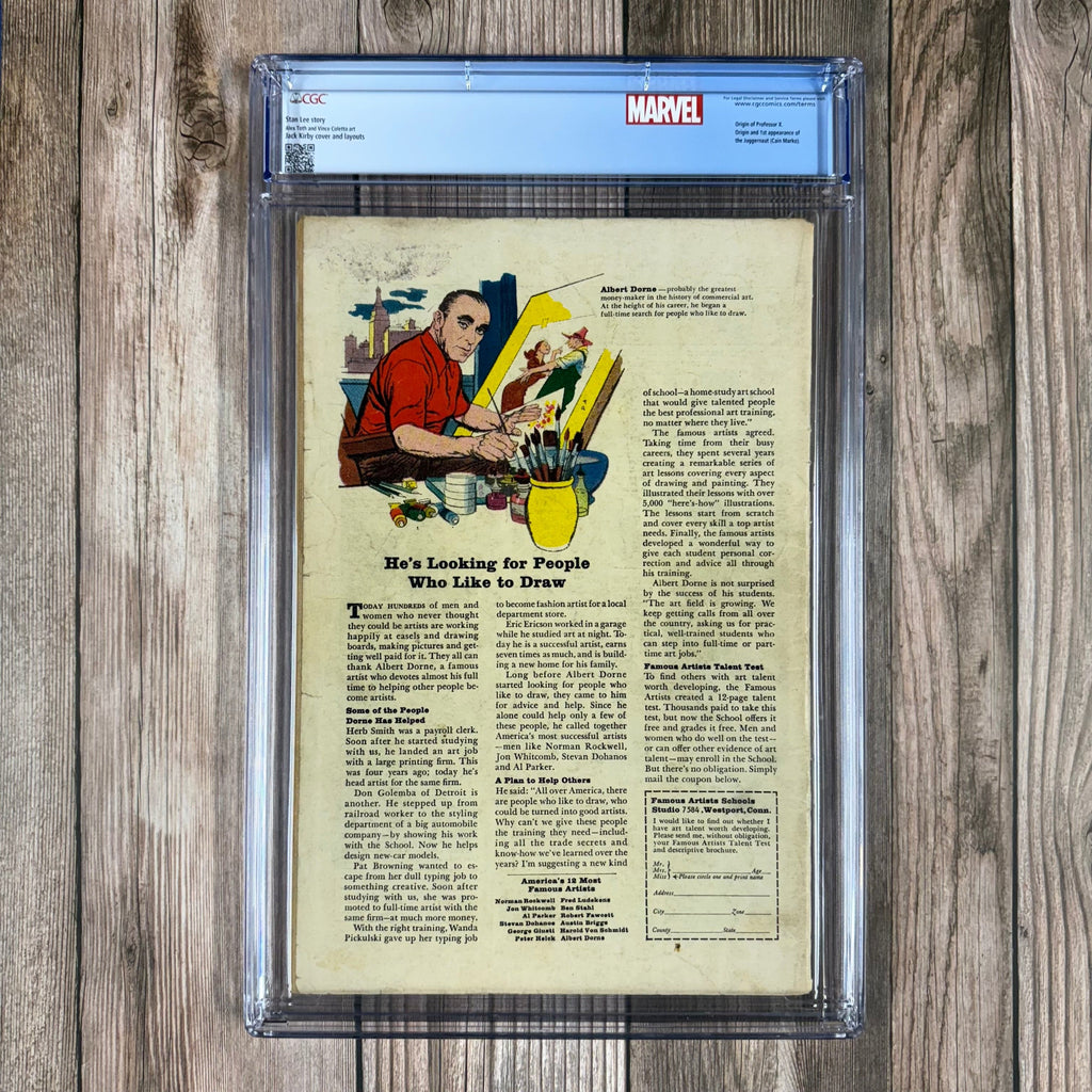 Bry's Comics *B0X2 Uncanny X-Men #12 CGC 3.0 Custom Label, 1st appearance and origin of Juggernaut, origin of Professor X, cameo of Cyttorak