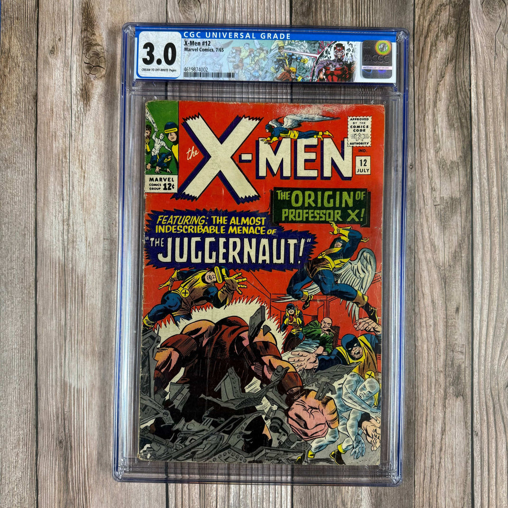 Bry's Comics *B0X2 Uncanny X-Men #12 CGC 3.0 Custom Label, 1st appearance and origin of Juggernaut, origin of Professor X, cameo of Cyttorak