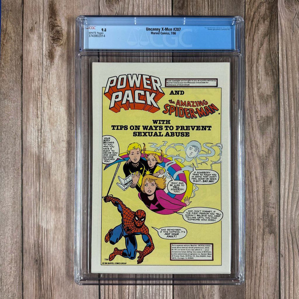 Bry's Comics *B0X2 Uncanny X-Men #207 CGC 9.8 WP Cover Art by John Romita Jr.