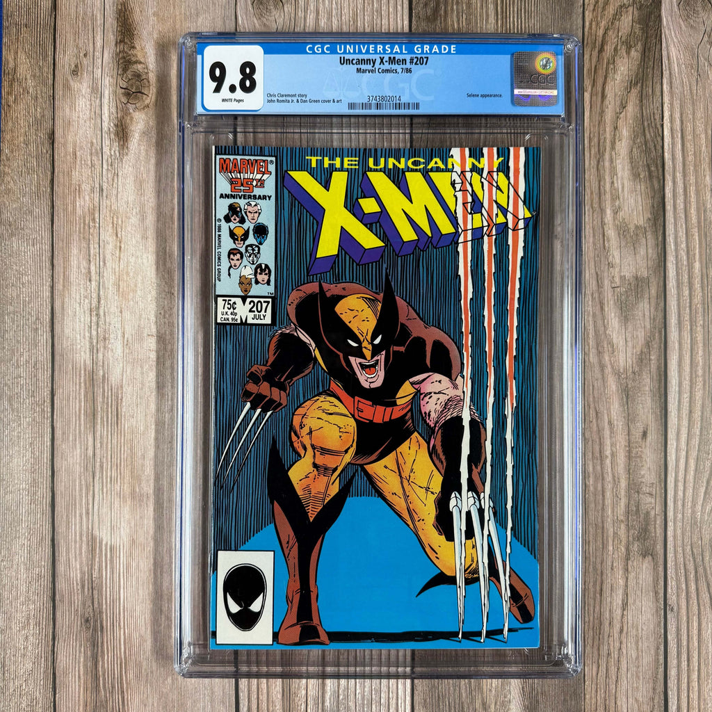 Bry's Comics *B0X2 Uncanny X-Men #207 CGC 9.8 WP Cover Art by John Romita Jr.