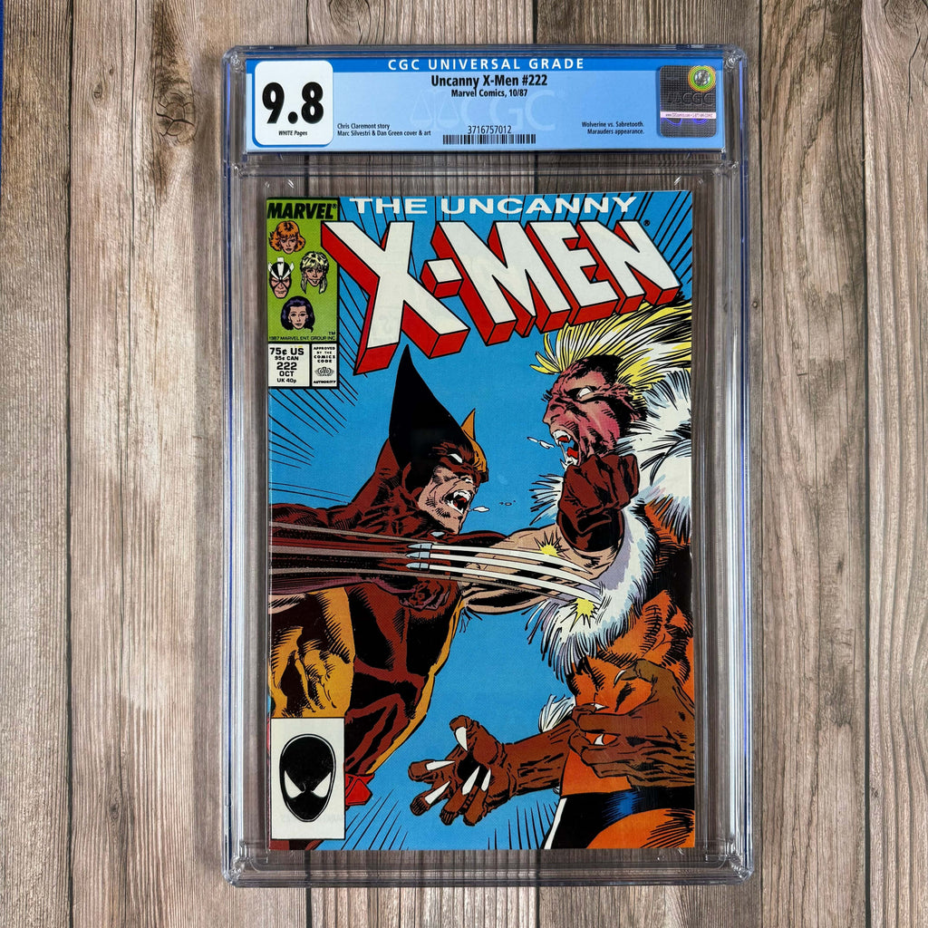 Bry's Comics *B0X2 Uncanny X-Men #222 CGC 9.8 WP Classic X-Men vs. Marauders battle