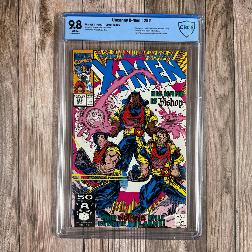 Bry's Comics *B0X2 Uncanny X-Men #282 CBCS 9.8 WP 1st cover and cameo appearance of Bishop, 1st cameo team appearance of the X.S.E. (Xavier Security Enforcers)
