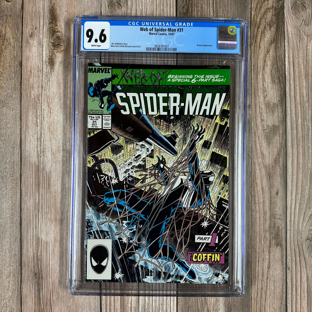 Bry's Comics *B0X2 Web of Spider-Man #31 CGC 9.6 WP Kraven’s Last Hunt Part 1