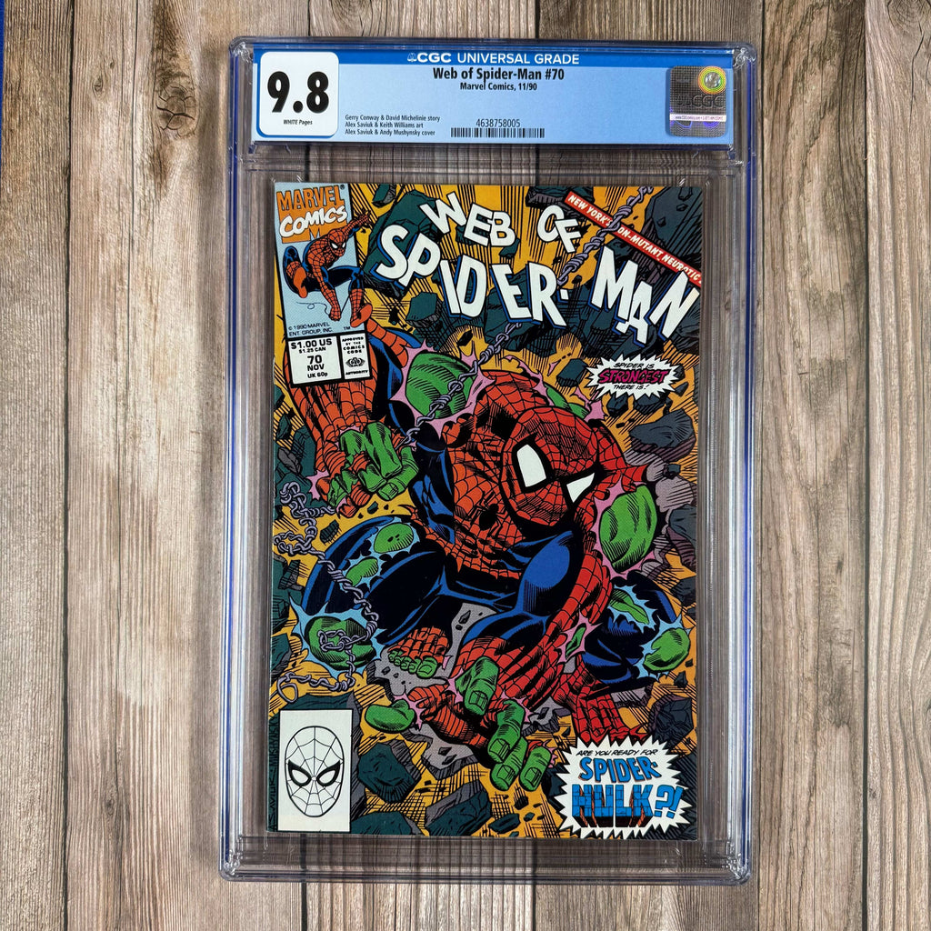 Bry's Comics *B0X2 Web of Spider-Man #70 CGC 9.8 WP 1st appearance of Spider-Hulk