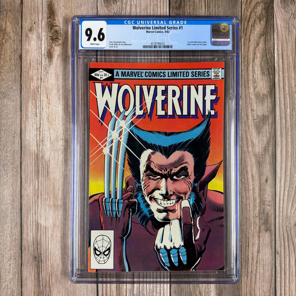 Bry's Comics *B0X2 Wolverine #1 CGC 9.6 WP ICONIC Cover by Frank Miller, 1st solo Wolverine title, 1st cameo appearance of Yukio