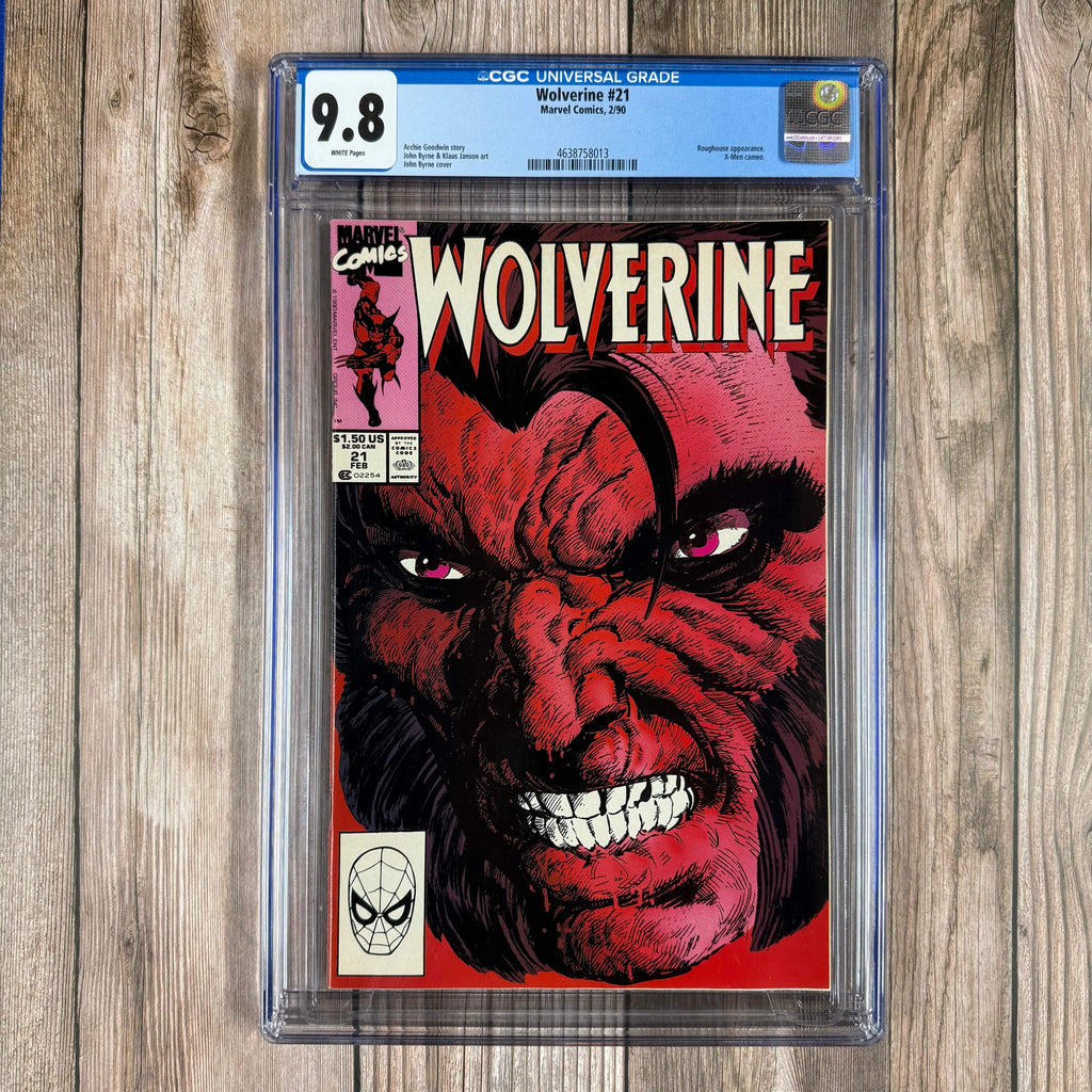 Bry's Comics B0X2 Wolverine #21 CGC 9.8 WP COOL Cover Art by John Byrne