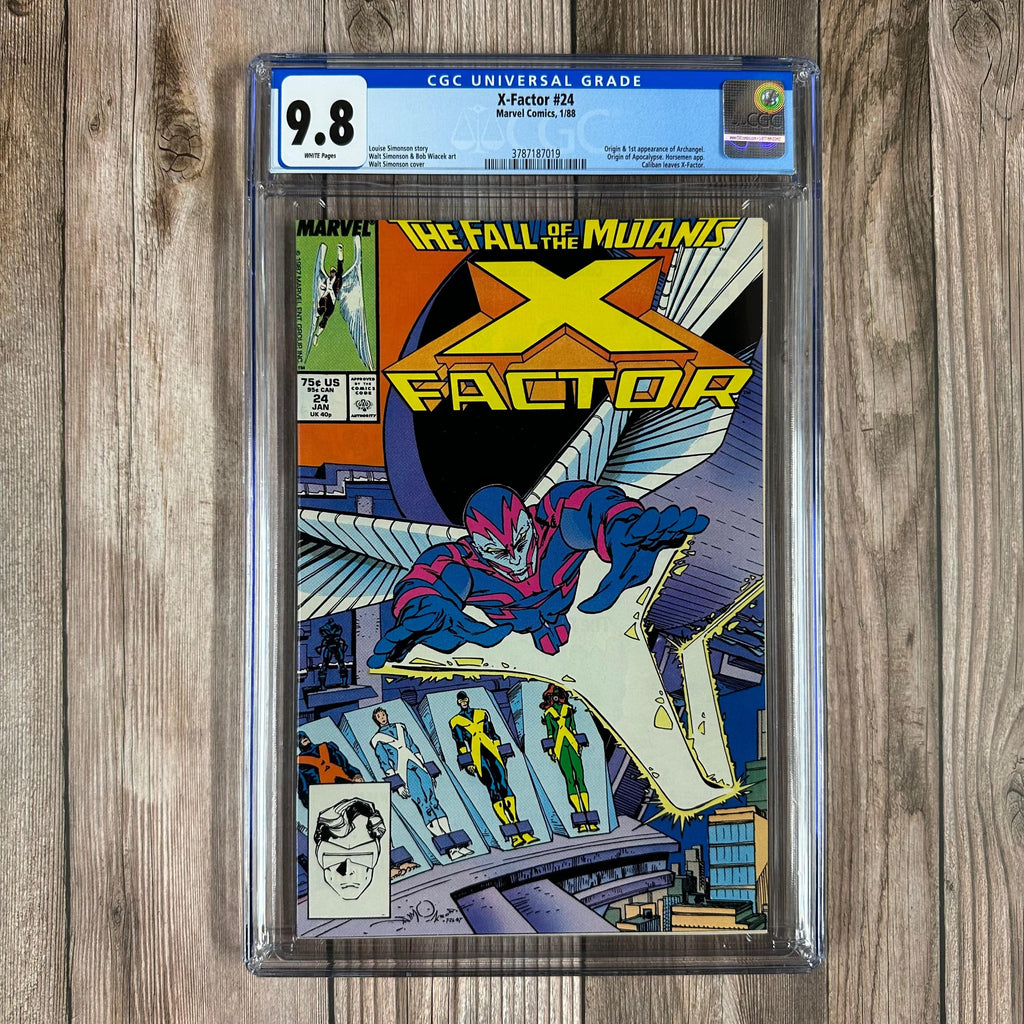 Bry's Comics *B0X2 X-Factor #24 CGC 9.8 WP 1st Cover & Second Appearance of Archangel as Death (Horseman of Apocalypse) (Cert:7019)