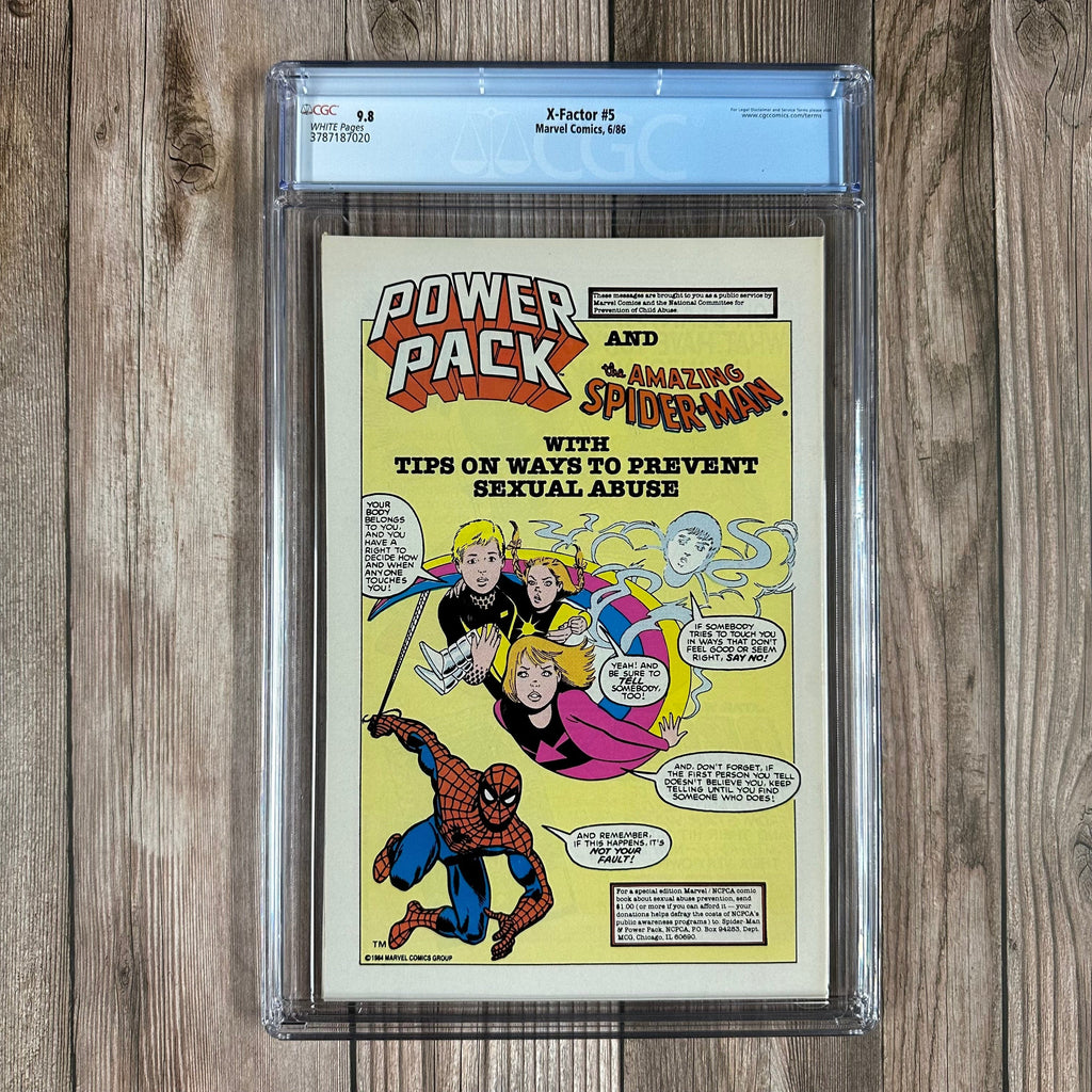 Bry's Comics *B0X2 X-Factor #5 CGC 9.8 WP 1st cameo appearance of Apocalypse, 1st team appearance of the Alliance of Evil