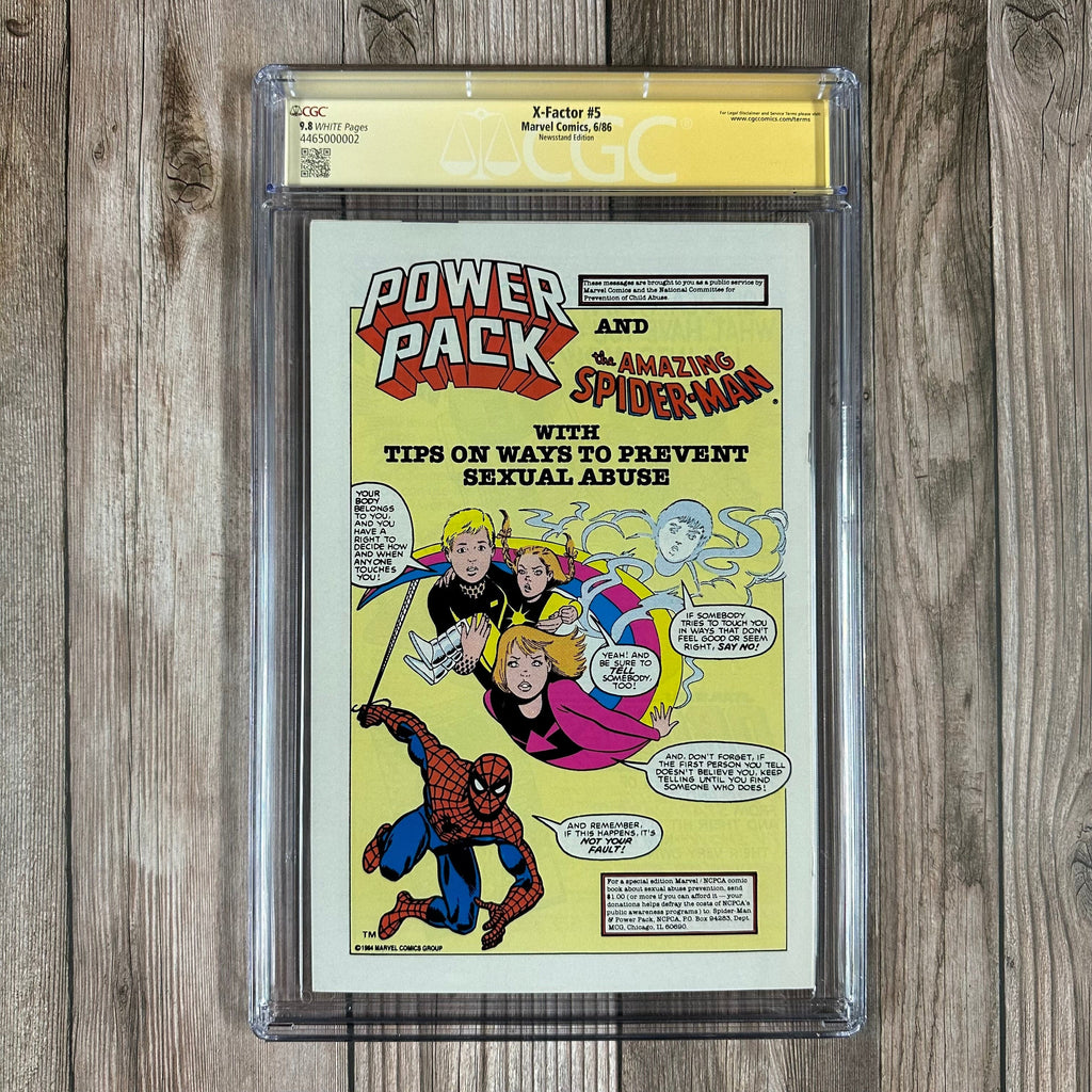 Bry's Comics *B0X2 X-Factor #5 CGC 9.8 WP SS Signed by Louise Simonson & Walt Simonson, 1st cameo appearance of Apocalypse, 1st appearance of Stinger & Timeshadow , NEWSSTAND EDITION (cert:0002)