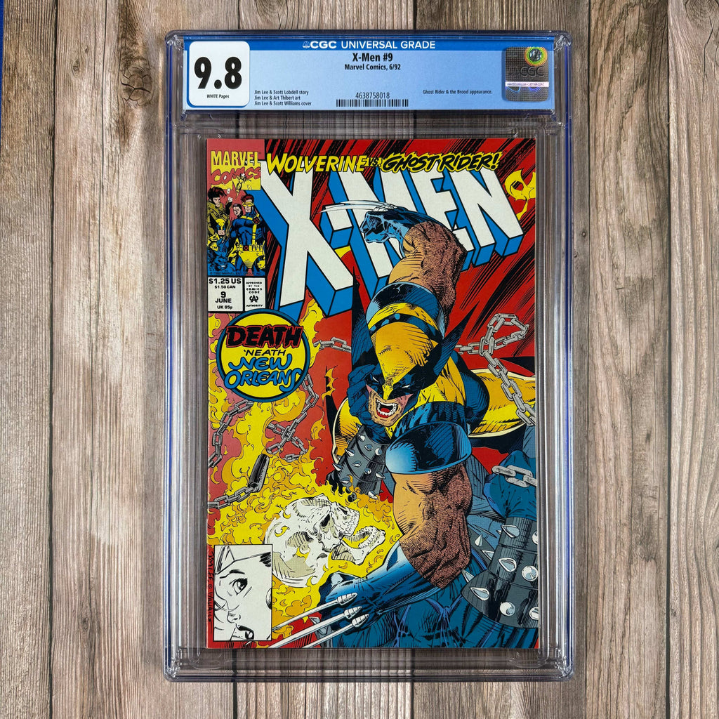 Bry's Comics *B0X2 X-Men #9 CGC 9.8 WP COOL Cover Art by Jim Lee