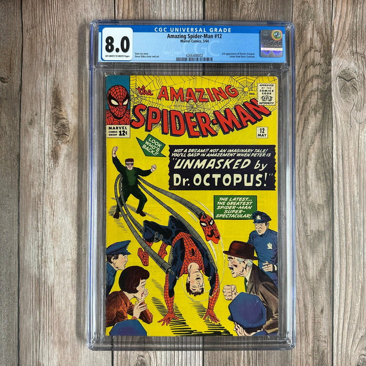 Bry's Comics *B0X3 Amazing Spider-Man #12 CGC 8.0 3rd Appearance of Dr. Octopus