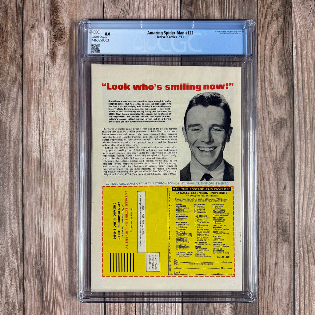 Bry's Comics *B0X3 Amazing Spider-Man #122 CGC 8.0 WP Death of Green Goblin