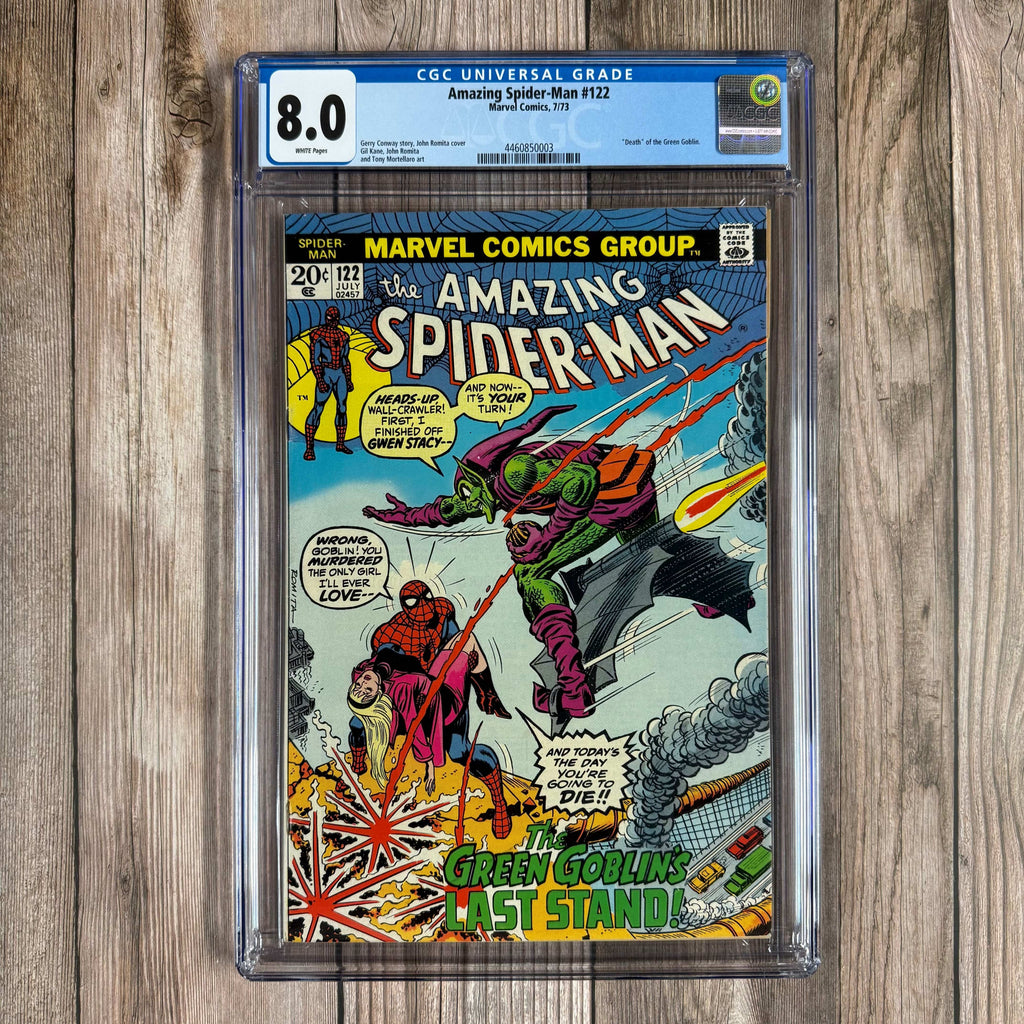 Bry's Comics *B0X3 Amazing Spider-Man #122 CGC 8.0 WP Death of Green Goblin
