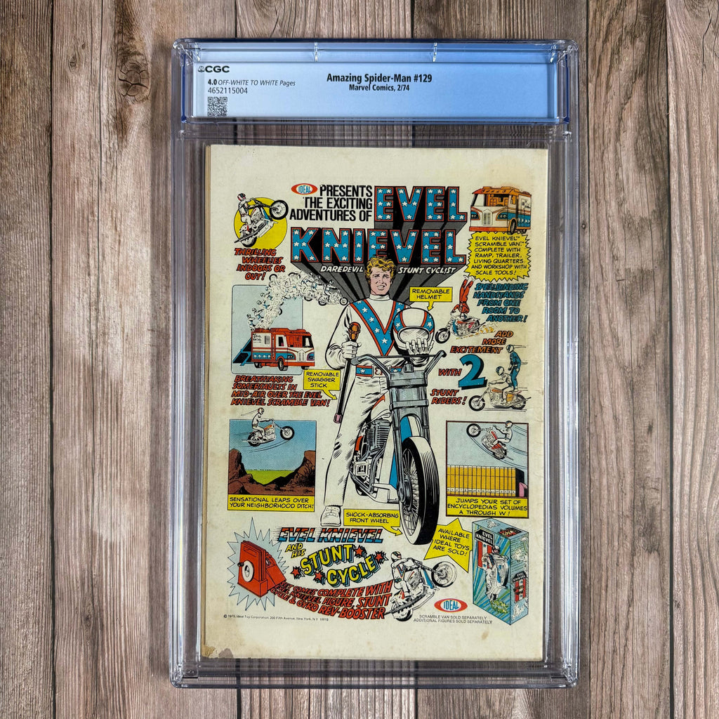 Bry's Comics *B0X3 Amazing Spider-Man #129 CGC 4.0 ICONIC Cover art by John Romita Sr., 1st appearance of the Punisher & the Jackal