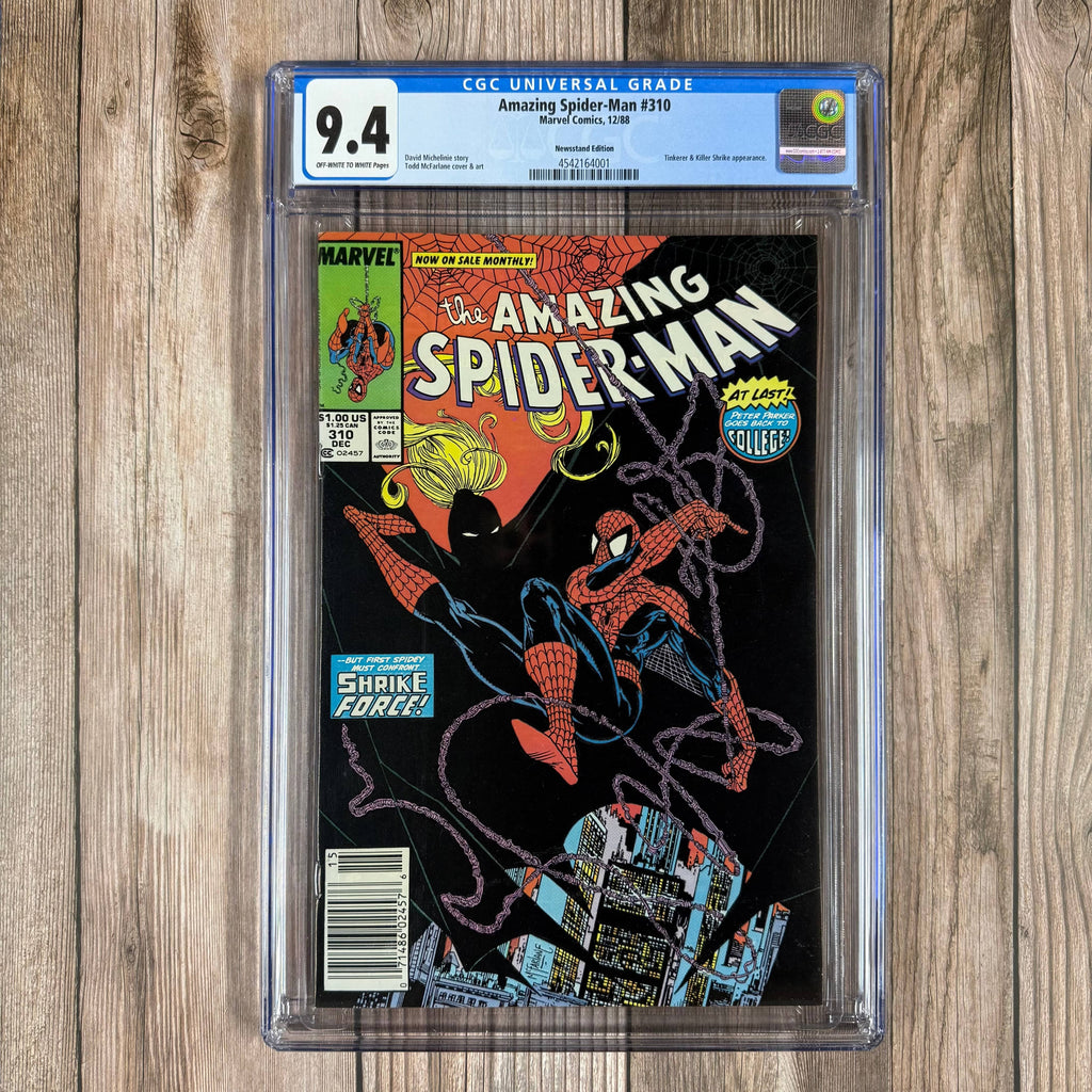 Bry's Comics *B0X3 Amazing Spider-Man #310 CGC 9.4 WP Cover Art by Todd McFarlane, NEWSSTAND EDITION