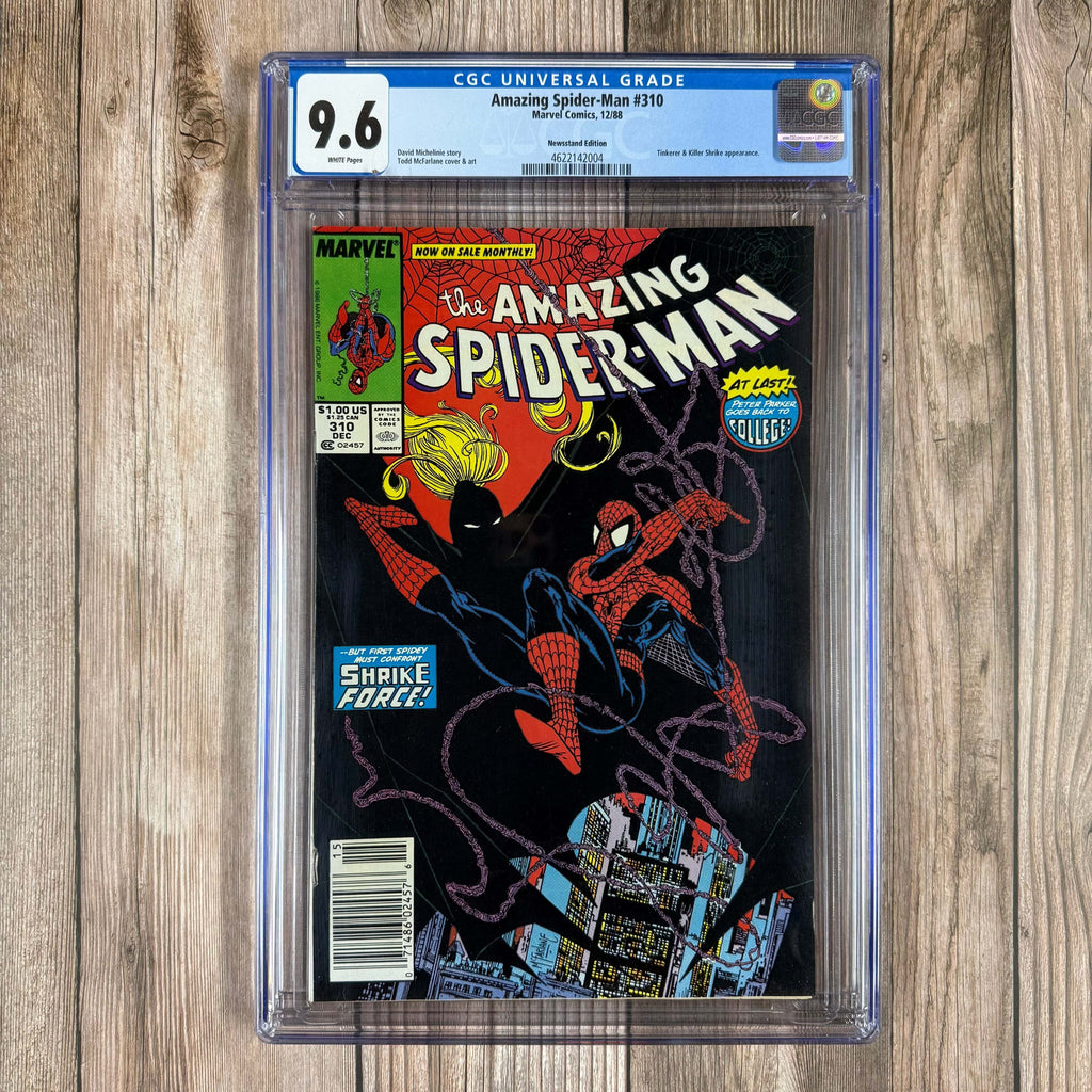 Bry's Comics *B0X3 Amazing Spider-Man #310 CGC 9.6 WP Cover Art by Todd McFarlane, NEWSSTAND EDITION