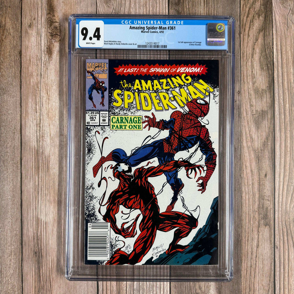 Bry's Comics *B0X3 Amazing Spider-Man #361 CGC 9.4 WP 1st full appearance of Carnage, NEWSSTAND EDITION