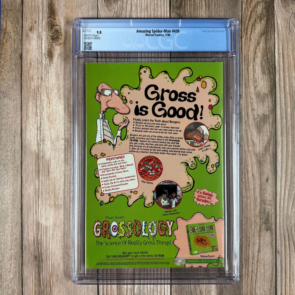 Bry's Comics *B0X3 Amazing Spider-Man #430 CGC 9.8 WP 1st appearance of Carnage Cosmic, the Carnage symbiote bonds with Silver Surfer