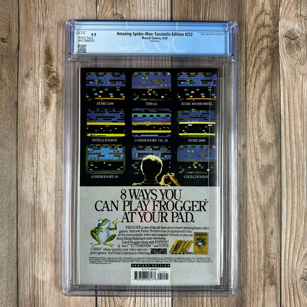 Bry's Comics *B0X3 Amazing Spider-Man: Facsimile Edition #252 CGC 9.9 WP Foil Edition Reprints Amazing Spider-Man #252 (cert:6001)