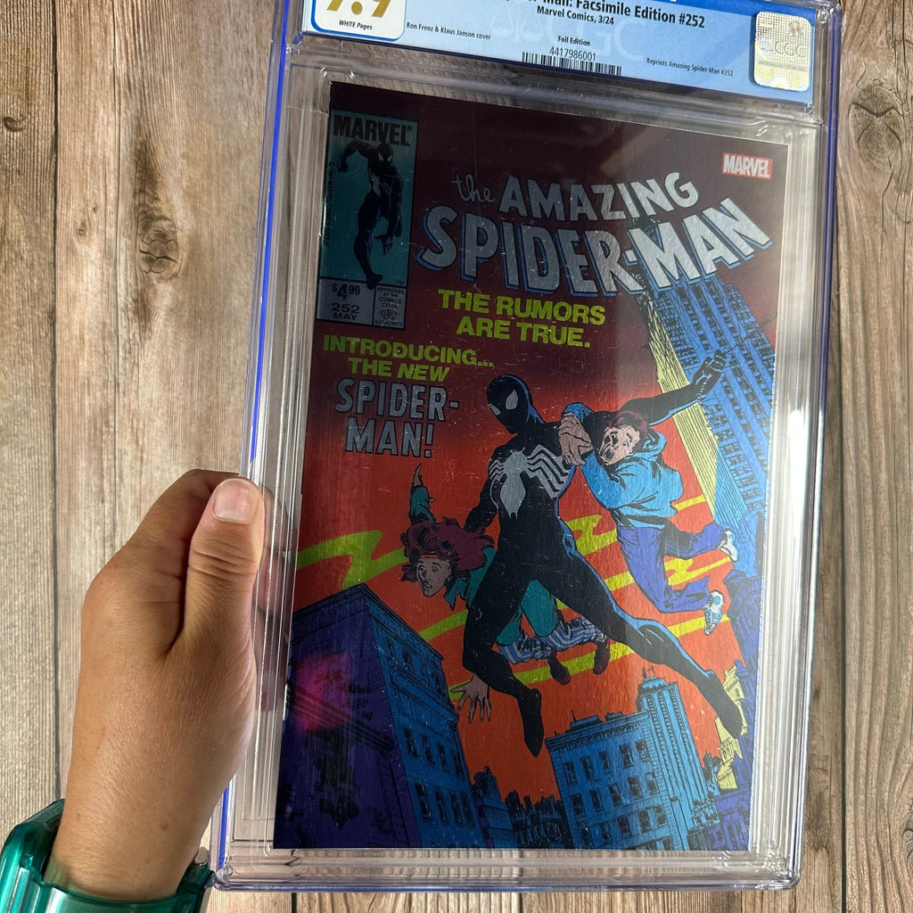 Bry's Comics *B0X3 Amazing Spider-Man: Facsimile Edition #252 CGC 9.9 WP Foil Edition Reprints Amazing Spider-Man #252 (cert:6001)