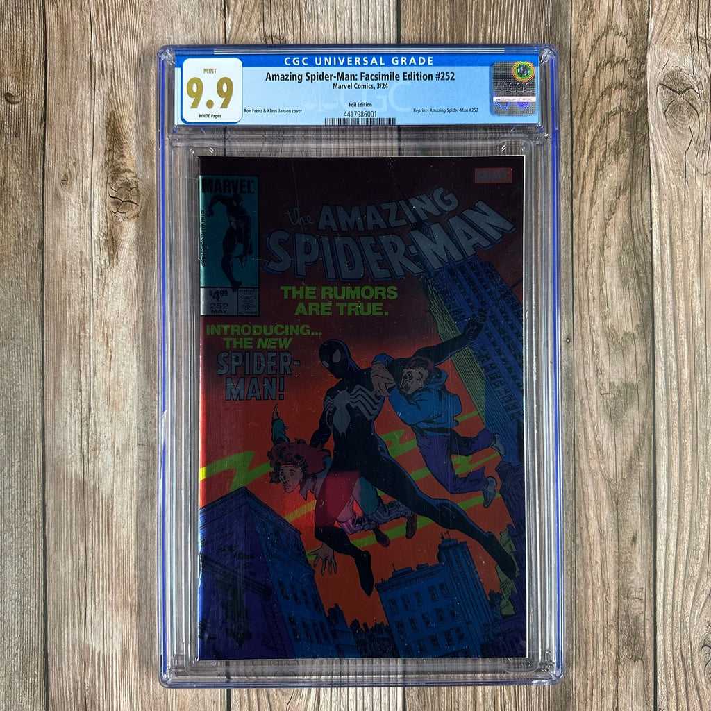 Bry's Comics *B0X3 Amazing Spider-Man: Facsimile Edition #252 CGC 9.9 WP Foil Edition Reprints Amazing Spider-Man #252 (cert:6001)