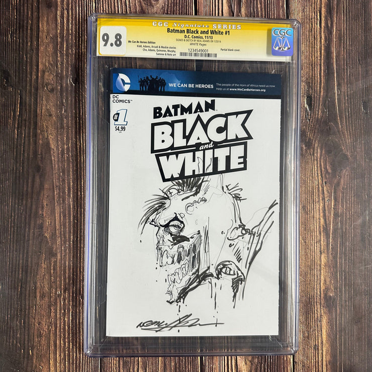 Bry's Comics *B0X3 Batman: Black & White #1 CGC 9.8 WP Sketch Edition, SS Signed and Sketch by Neal Adams