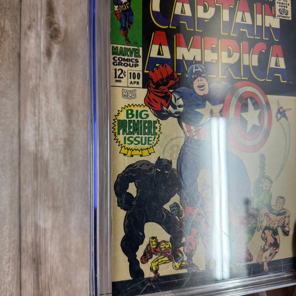 Bry's Comics *B0X3 Captain America #100 CGC 6.0 1st solo-titled Captain America series in the Silver Age *