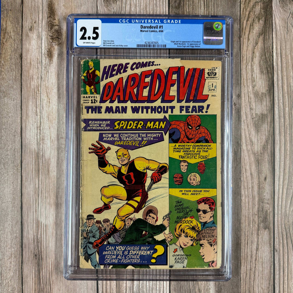 Bry's Comics *B0X3 Daredevil #1 CGC 2.5 1st appearance and origin of Daredevil (Matt Murdock), 1st appearance of Foggy Nelson and Karen Page