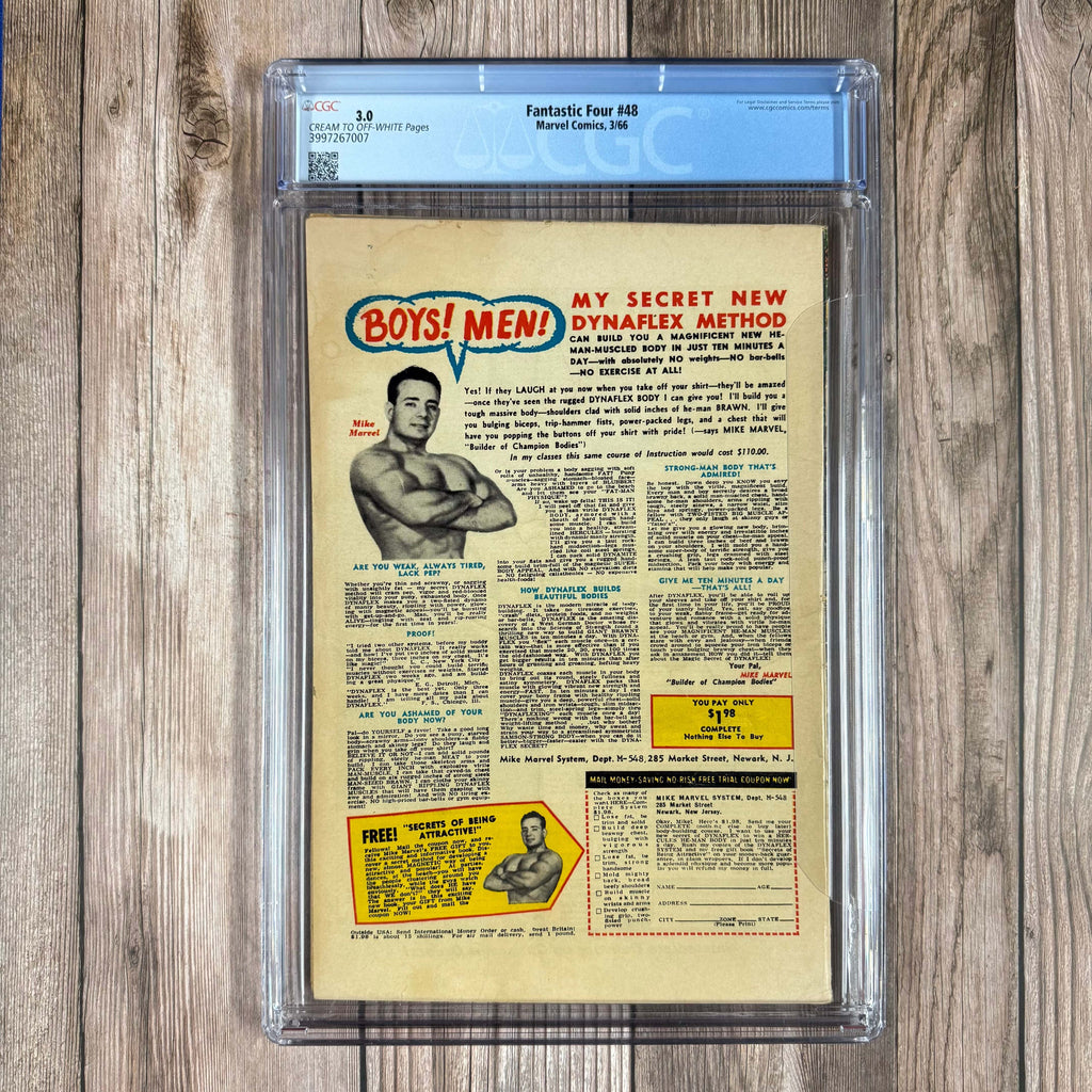 Bry's Comics *B0X3 Fantastic Four #48 CGC 3.0 1st appearance of Silver Surfer, cameo of Galactus