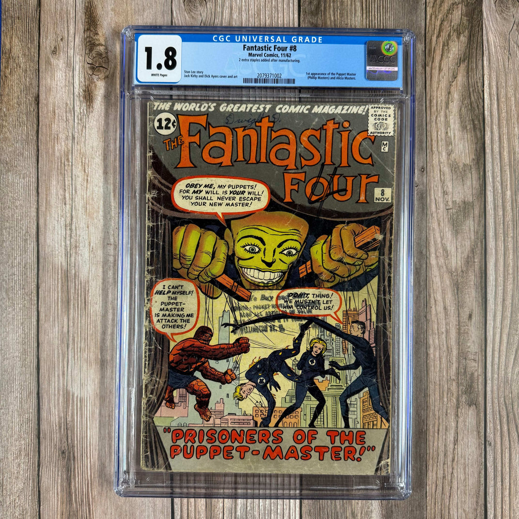 Bry's Comics *B0X3 Fantastic Four #8 CGC 1.8 WHITE PAGES 1st appearance of Alicia Masters and the Puppet Master