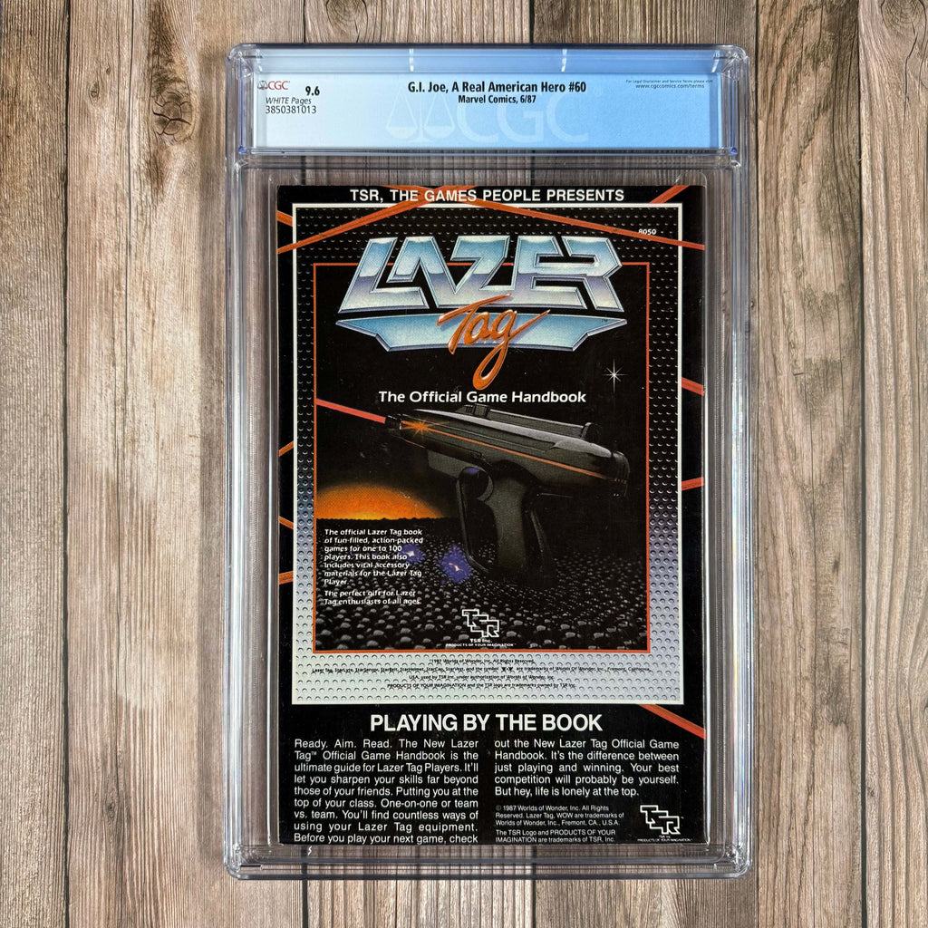 Bry's Comics *B0X3 G.I. Joe: A Real American Hero #60 CGC 9.6 WP 1st appearance of Lt. Falcon, Chuckles, Fast Draw, Law & Order, Iceberg, Monkeywrench, Zanzibar, and Ice Viper, NEWSSTAND EDITION