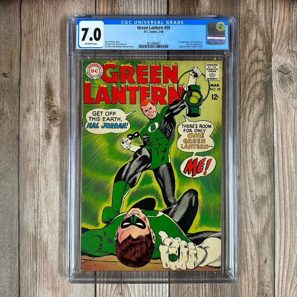 Bry's Comics *B0X3 Green Lantern #59 CGC 7.0 1st appearance of Guy Gardner, Hal Jordan's backup Green Lantern