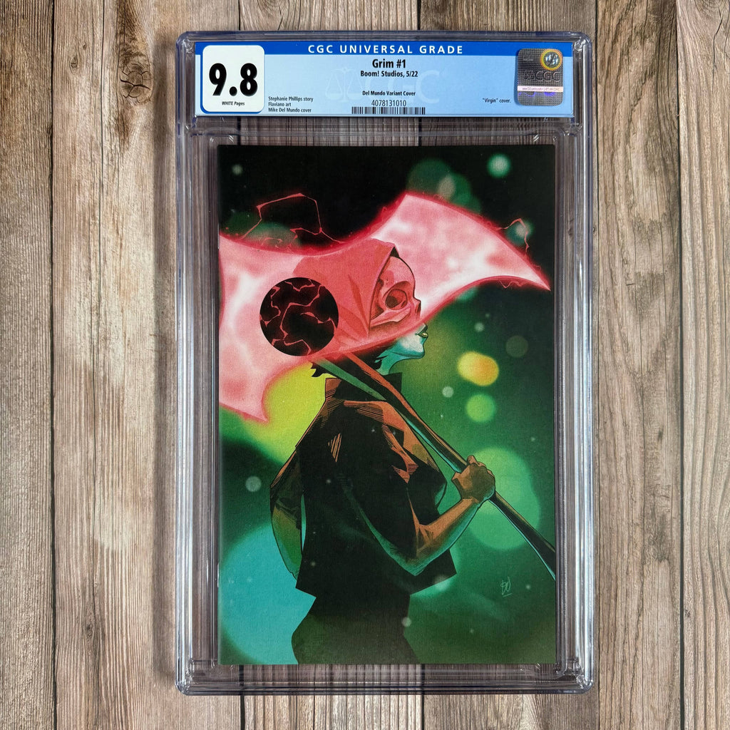 Bry's Comics *B0X3 Grim #1 CGC 9.8 WP 1:50 Variant Cover by Mike Del Mundo