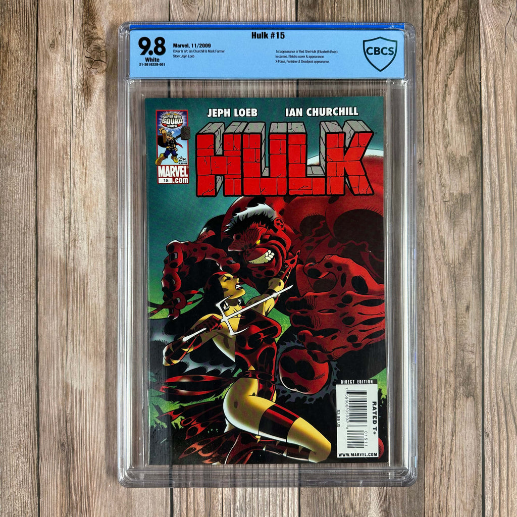 Bry's Comics *B0X3 Hulk #15 CBCS 9.8 WP 1st cameo appearance of Red She-Hulk (Betty Ross)
