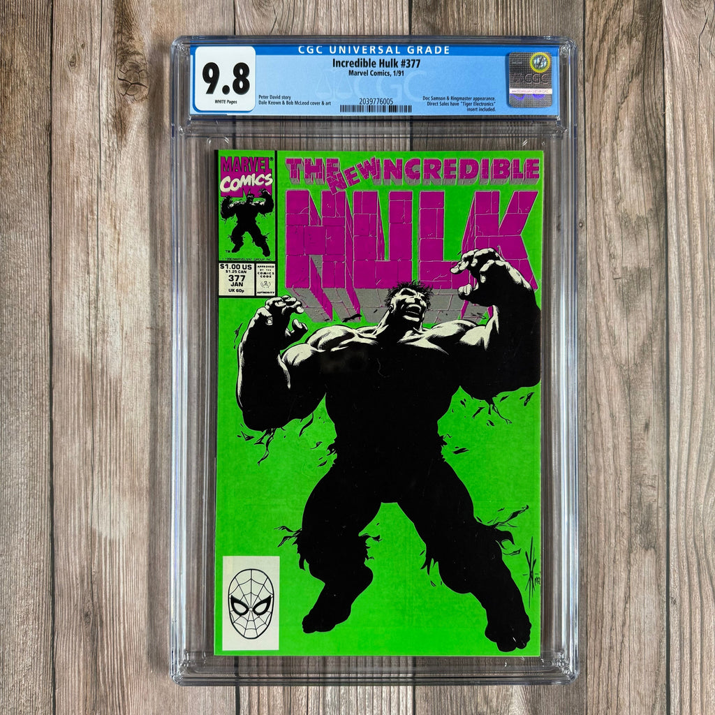 Bry's Comics *B0X3 Incredible Hulk #377 CGC 9.8 WP 1st appearance of Professor Hulk, 1st appearance of Guilt Hulk