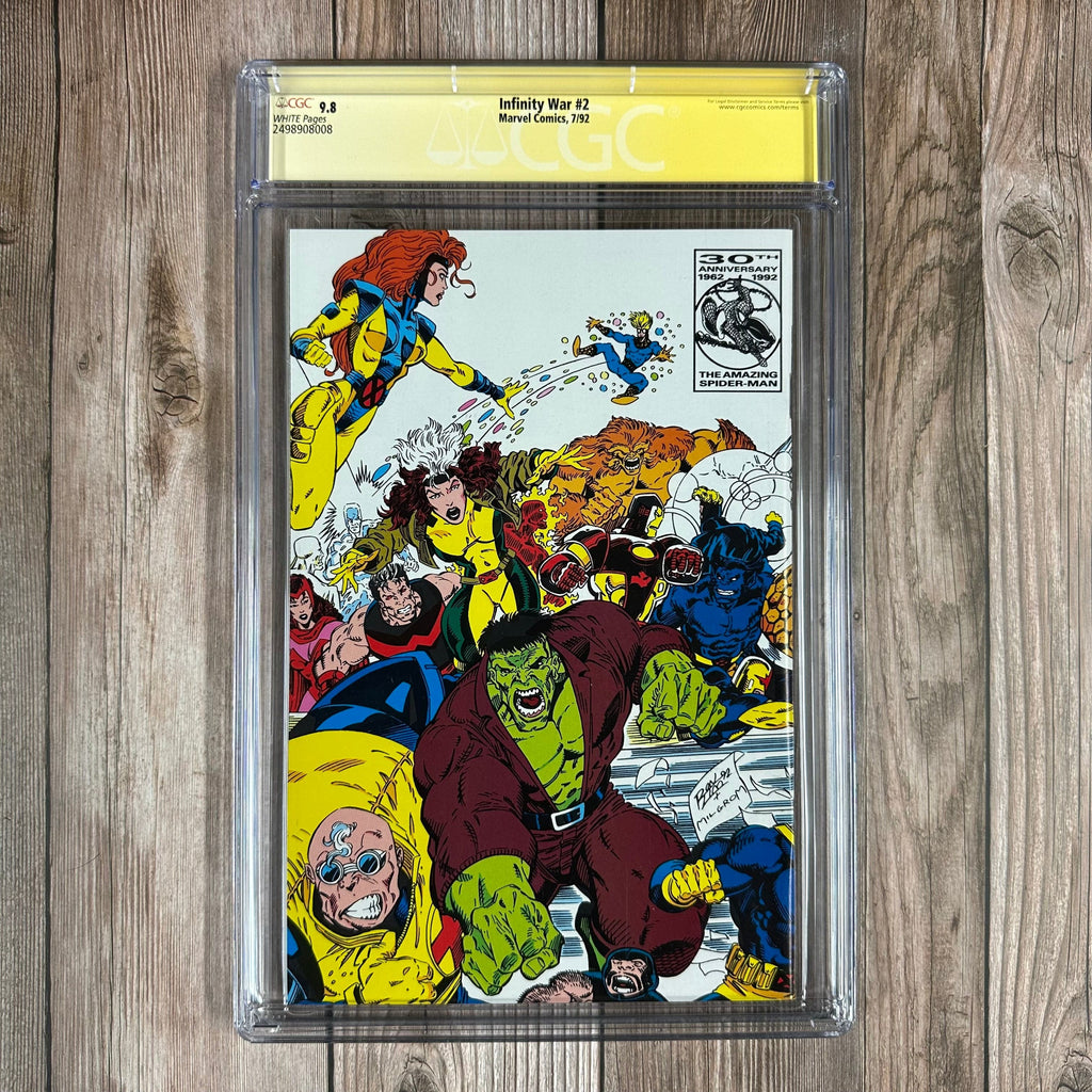 Bry's Comics *B0X3 Infinity War #2 CGC 9.8 WP SS Signed by Ron Lim, 1st Cameo Appearance of the Goddess, Gatefold Wraparound Cover (cert:8008)