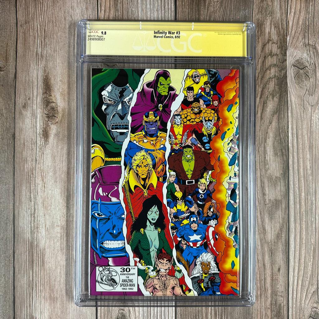 Bry's Comics *B0X3 Infinity War #3 CGC 9.8 WP SS Signed by Ron Lim, Gatefold Wraparound Cover (cert:8007)