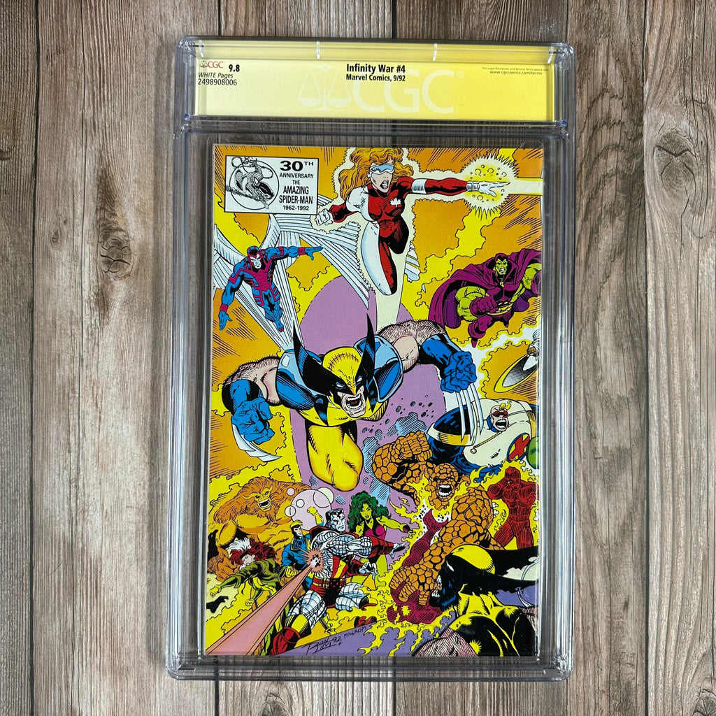 Bry's Comics *B0X3 Infinity War #4 CGC 9.8 WP SS  Signed by Ron Lim, Gatefold Wraparound Cover (cert:8006)